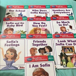 😁10 Disney Sofia level pre-1 books